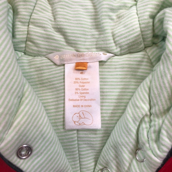 Anne Geddes Ladybug velour jacket sz 4 - Picture 3 of 6